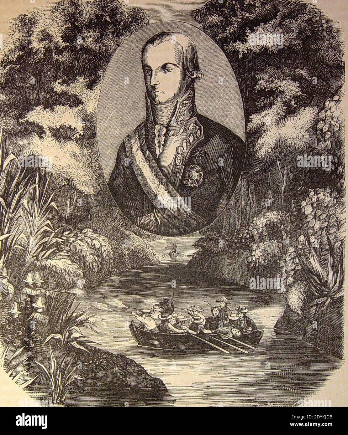 Las Glorias Nacionales, 1852 ‘El teniente general don Ramón García de León, primer marqués de Casa Pizarro (4013967788). Stock Photo