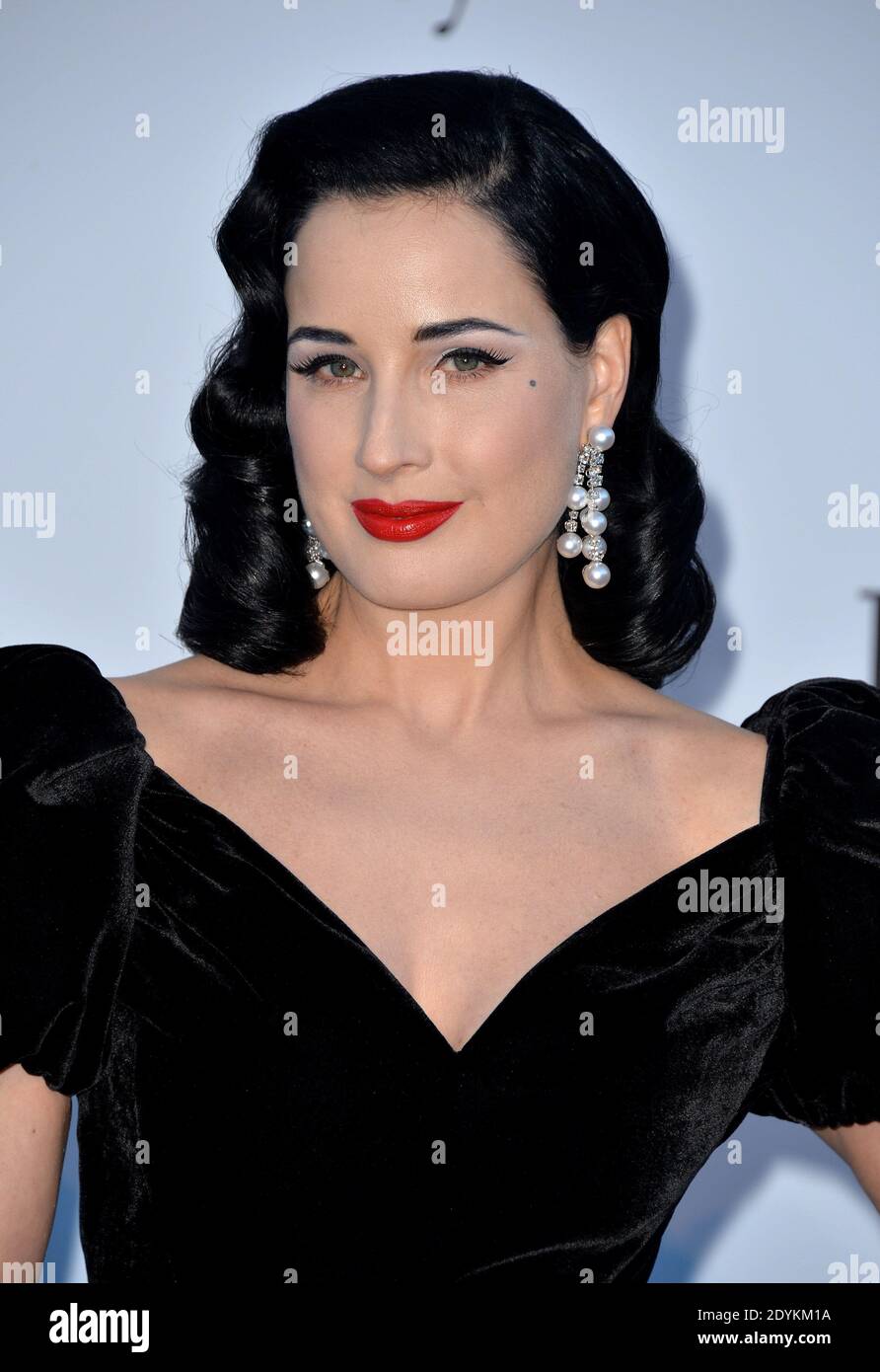 Dita Von Teese arriving at the amfAR's 20th Annual Cinema Against AIDS