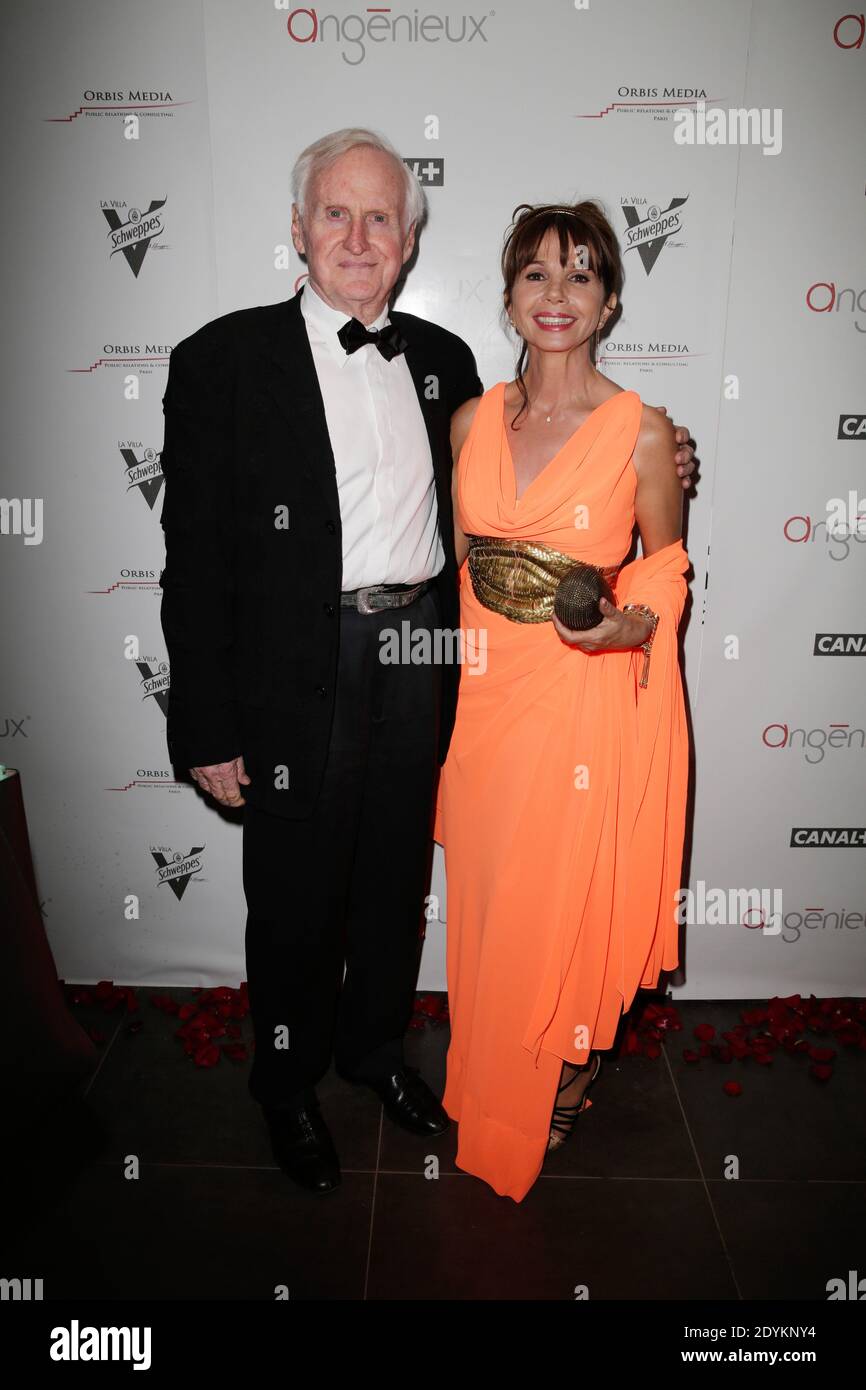 John Boorman and Victoria Abril attending the Angenieux Dinner in Cannes, France during the 66th Cannes Film Festival on May 24, 2013. Photo by Jerome Domine/ABACAPRESS.COM Stock Photo