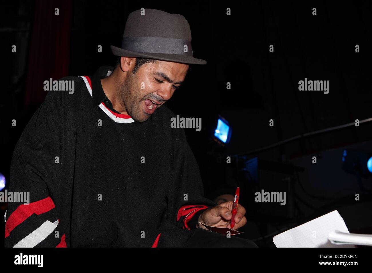 Humorist Jamel Debbouze attending the Final Tournament of “Trophee D