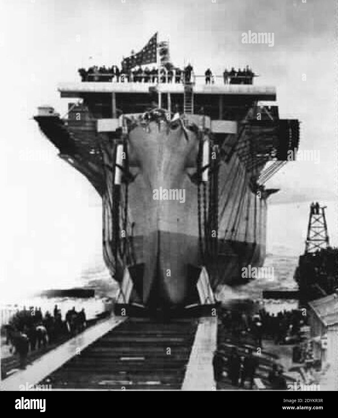 Launch of USS Cowpens (CVL25 Stock Photo Alamy