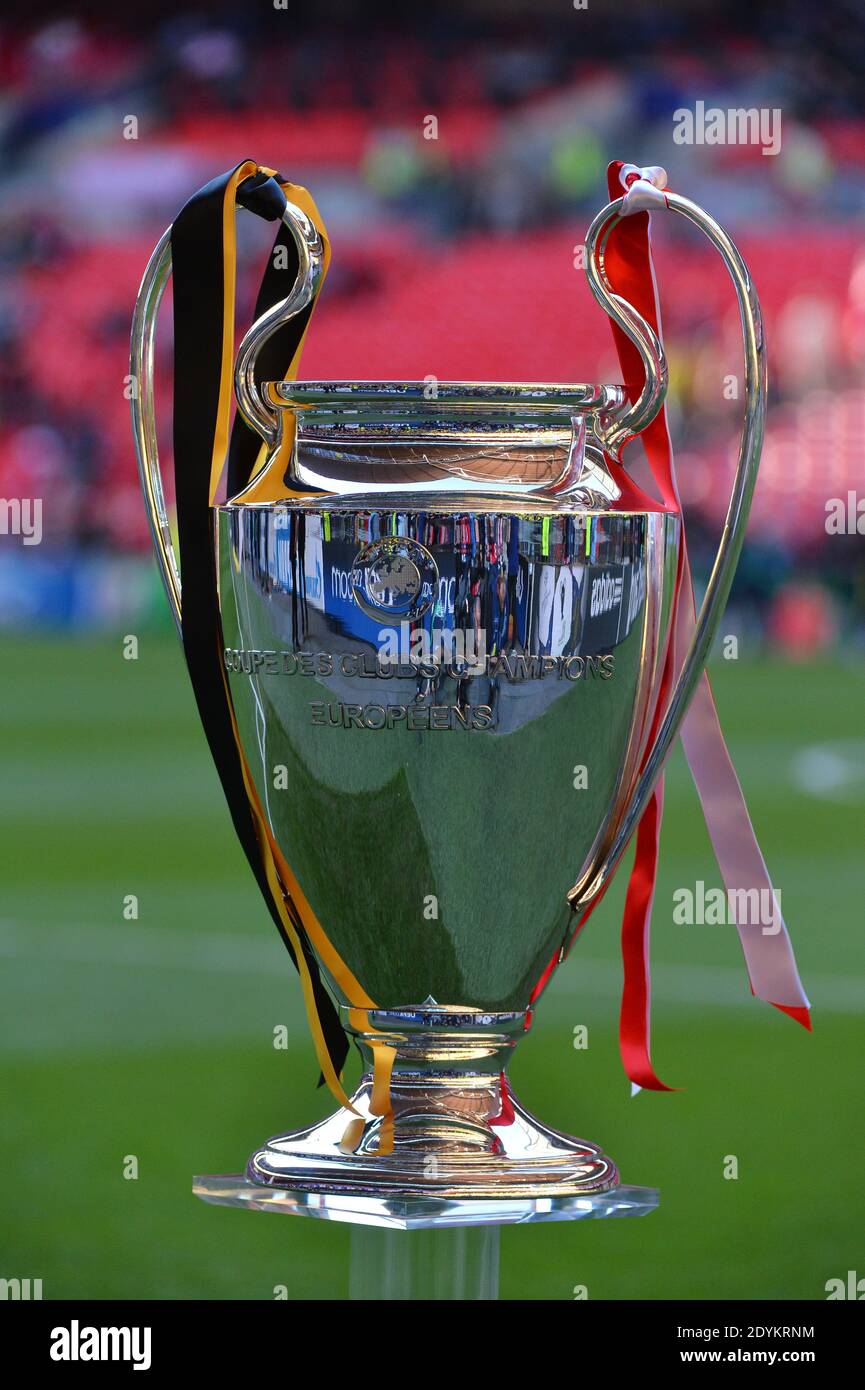 Trophy during the UEFA Champions League Final, Bayern Munich Vs Borussia  Dortmund at Wembley Stadium in