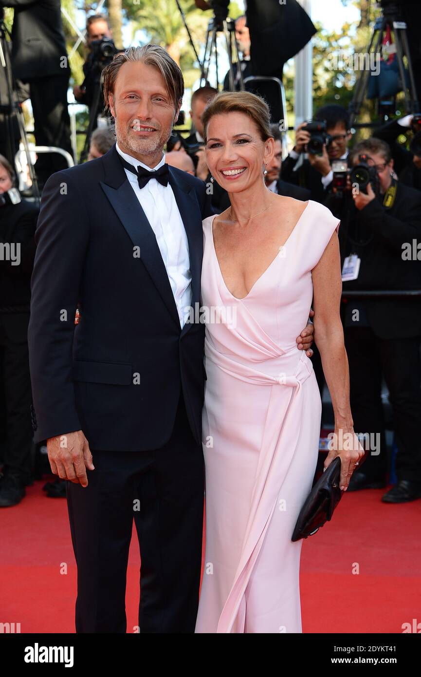 Mads Mikkelsen and Hanne Jacobsen arriving for Zulu screening and ...