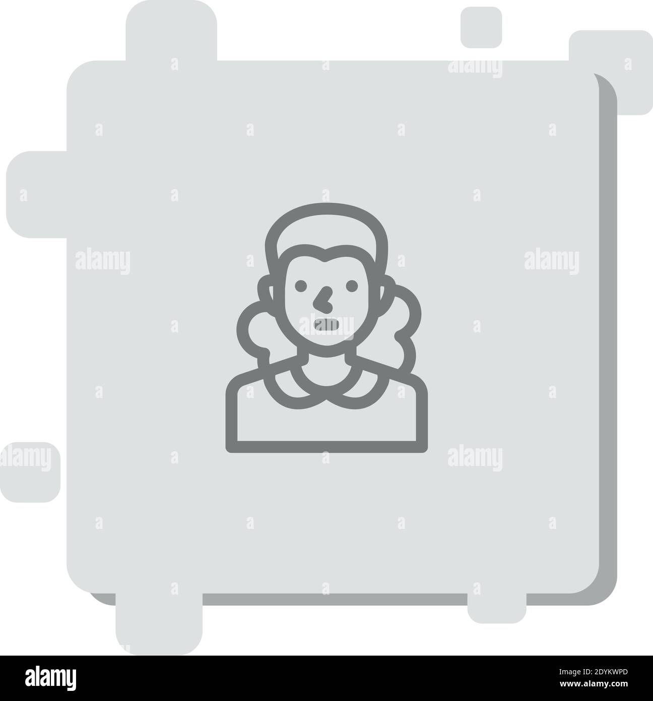 maid vector icon modern simple vector illustration Stock Vector