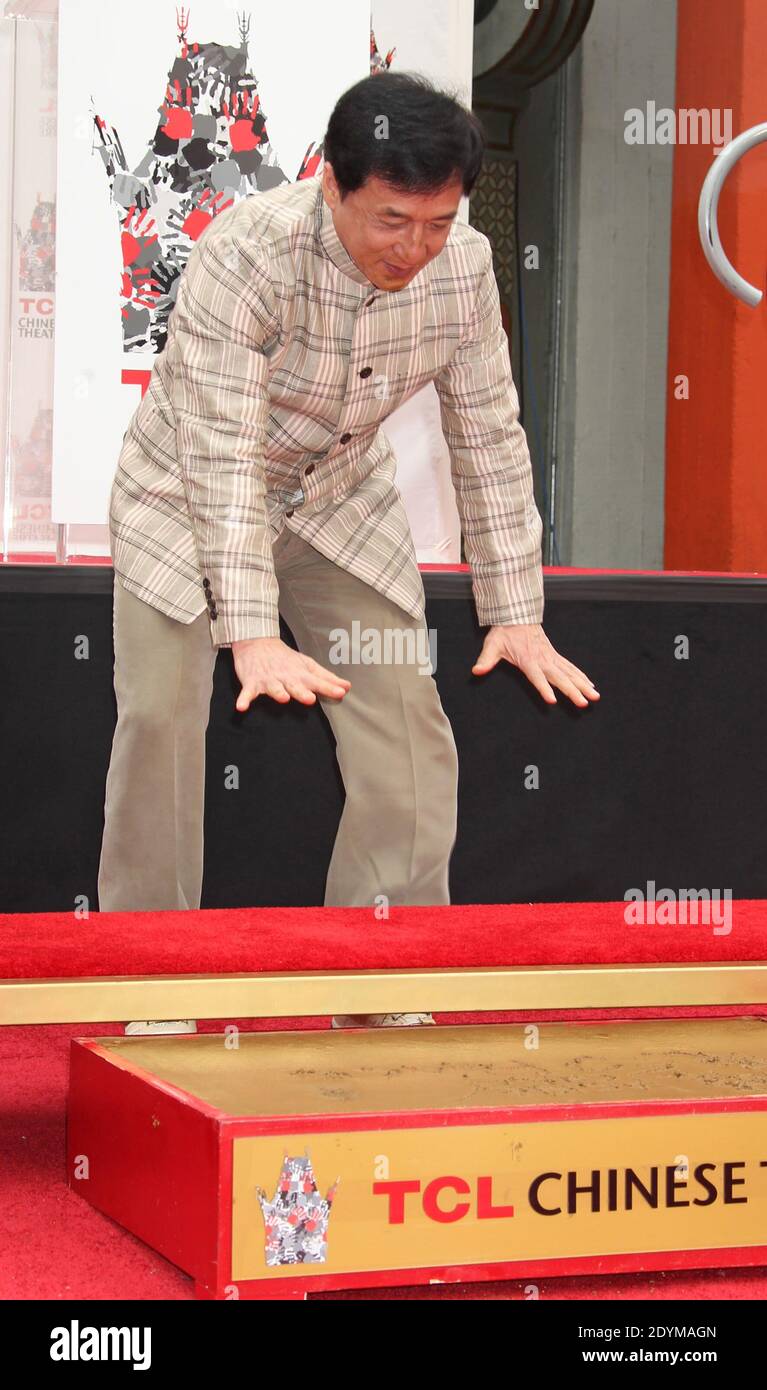 Jackie Chan attends his handprint and footprint ceremony at the TCL
