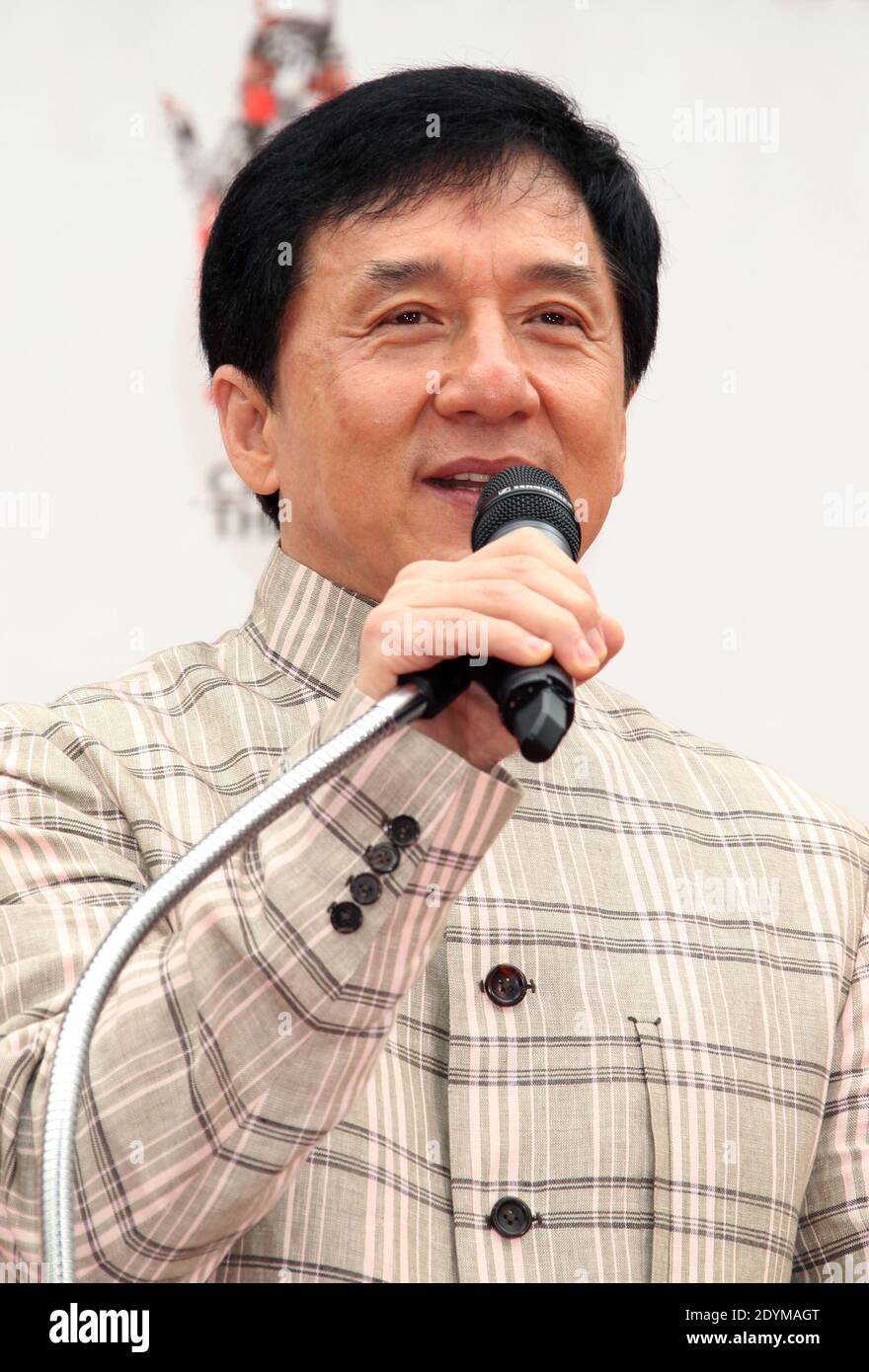 Jackie Chan attends his handprint and footprint ceremony at the TCL