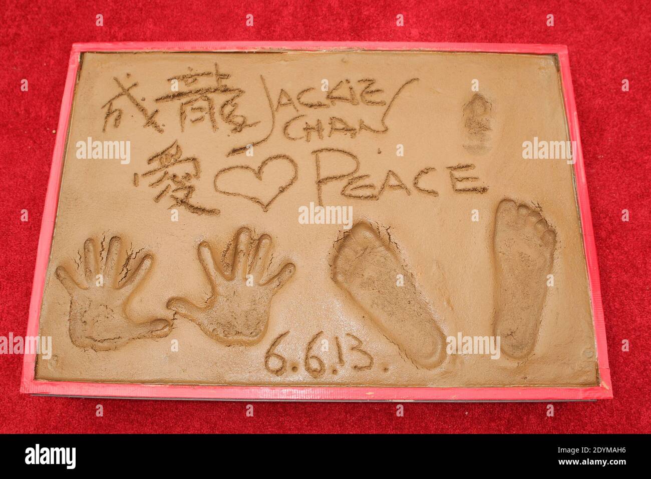 Jackie Chan attends his handprint and footprint ceremony at the TCL