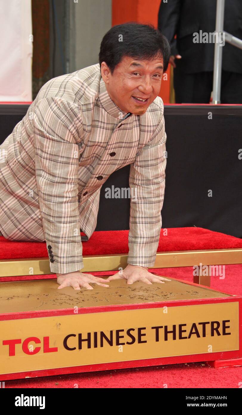 Jackie Chan attends his handprint and footprint ceremony at the TCL