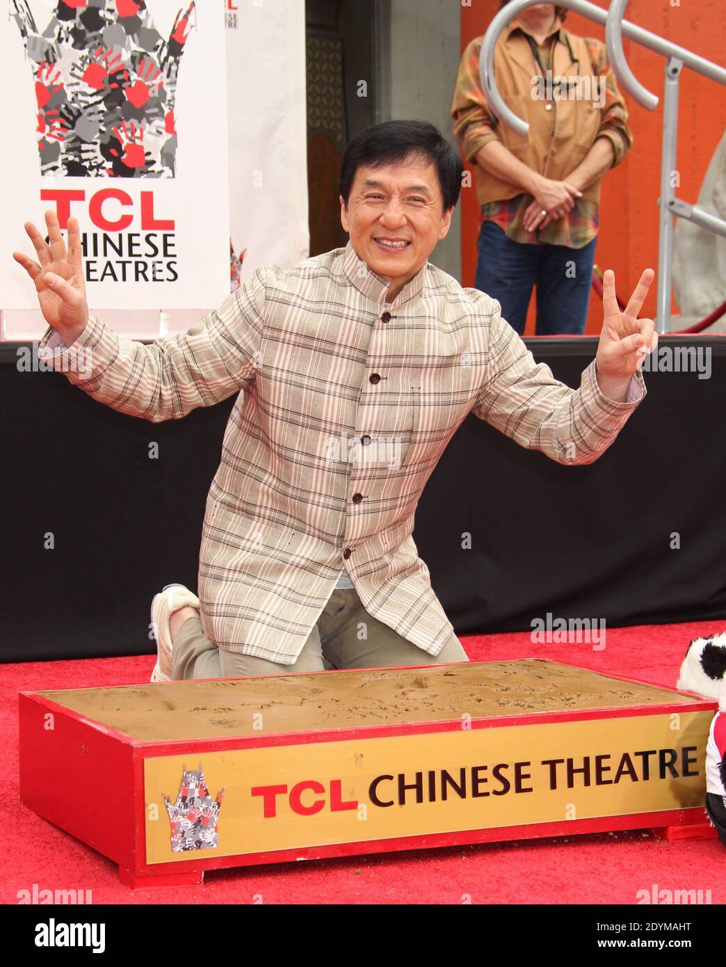 Jackie Chan attends his handprint and footprint ceremony at the TCL