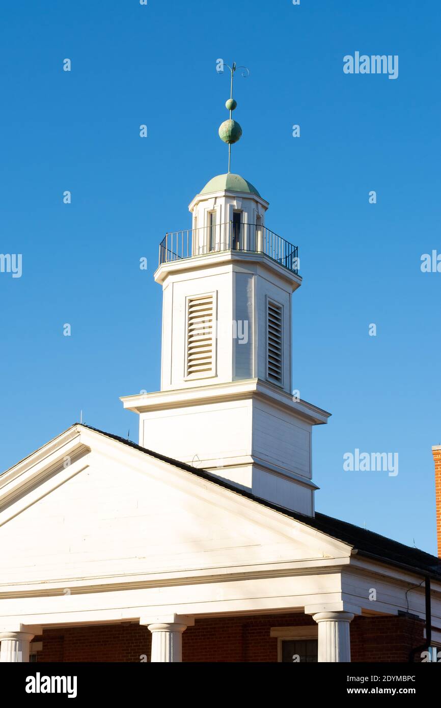 Old courthouse in small Midwest town. Metamora, Illinois, USA Stock