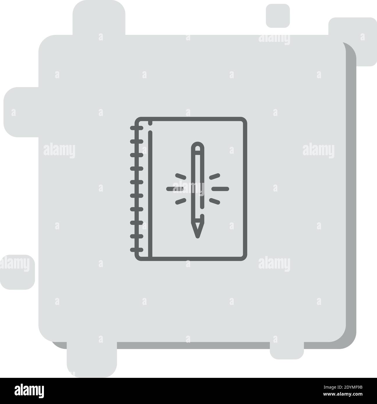 notebook vector icon modern simple vector illustration Stock Vector ...