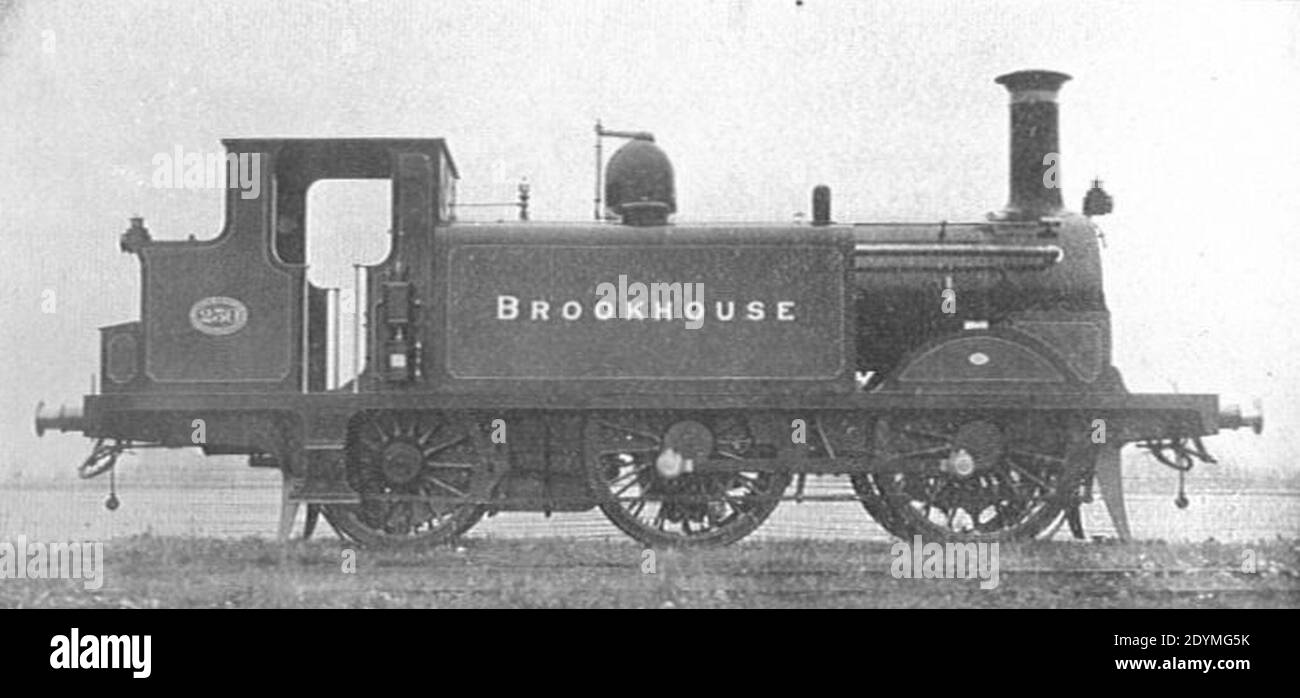 LBSCR Stroudley D class 0-4-2 tank locomotive (Howden Boys' Book of Locomotives 1907). Stock Photo