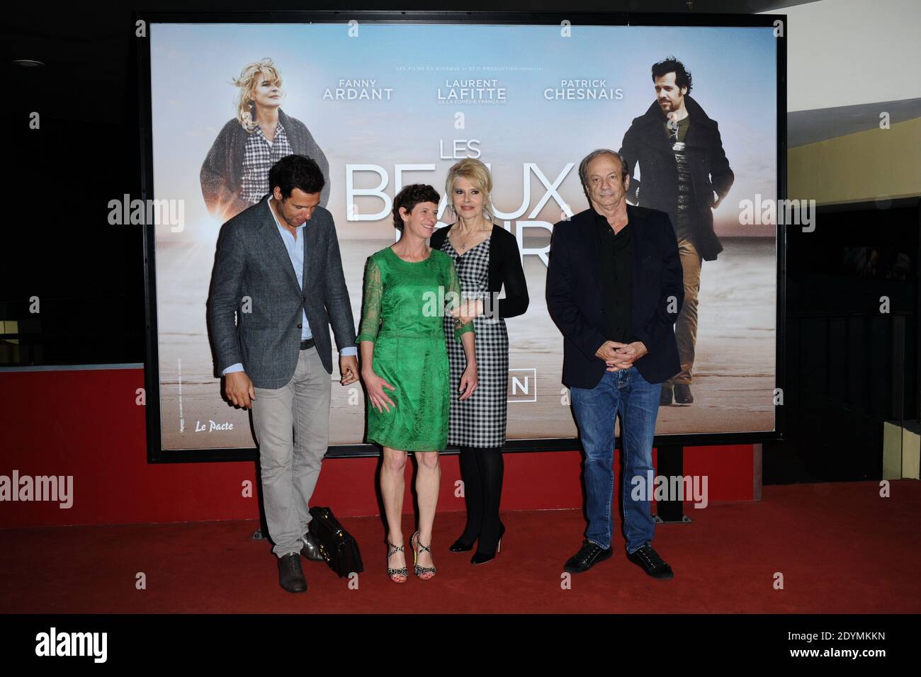Laurent Lafitte, Marion Vernoux, Fanny Ardant and Patrick Chesnais  attending the 'Les Beaux Jours' Premiere at UGC Cine Cite les Halles, in  Paris, France, on June 17, 2013. Photo by Aurore Marechal/ABACAPRESS.COM