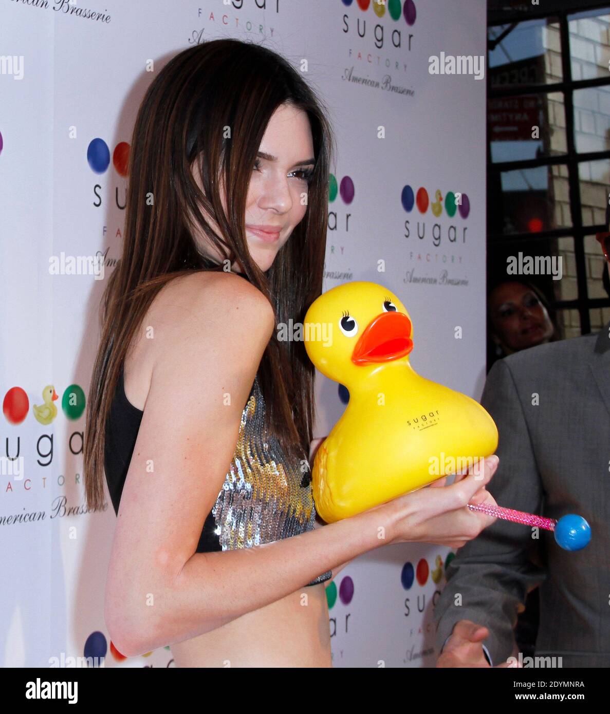 Kendall Jenner attends the grand opening of Sugar Factory American