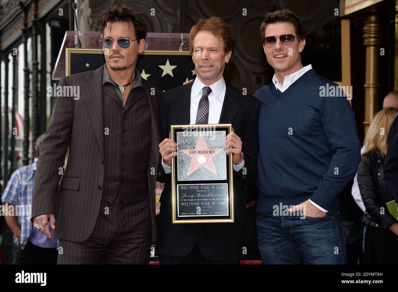 Johnny Depp Jerry Bruckheimer And Tom Cruise Pose As Bruckheimer Is johnny-depp-jerry-bruckheimer-and-tom-cruise-pose-as-bruckheimer-is