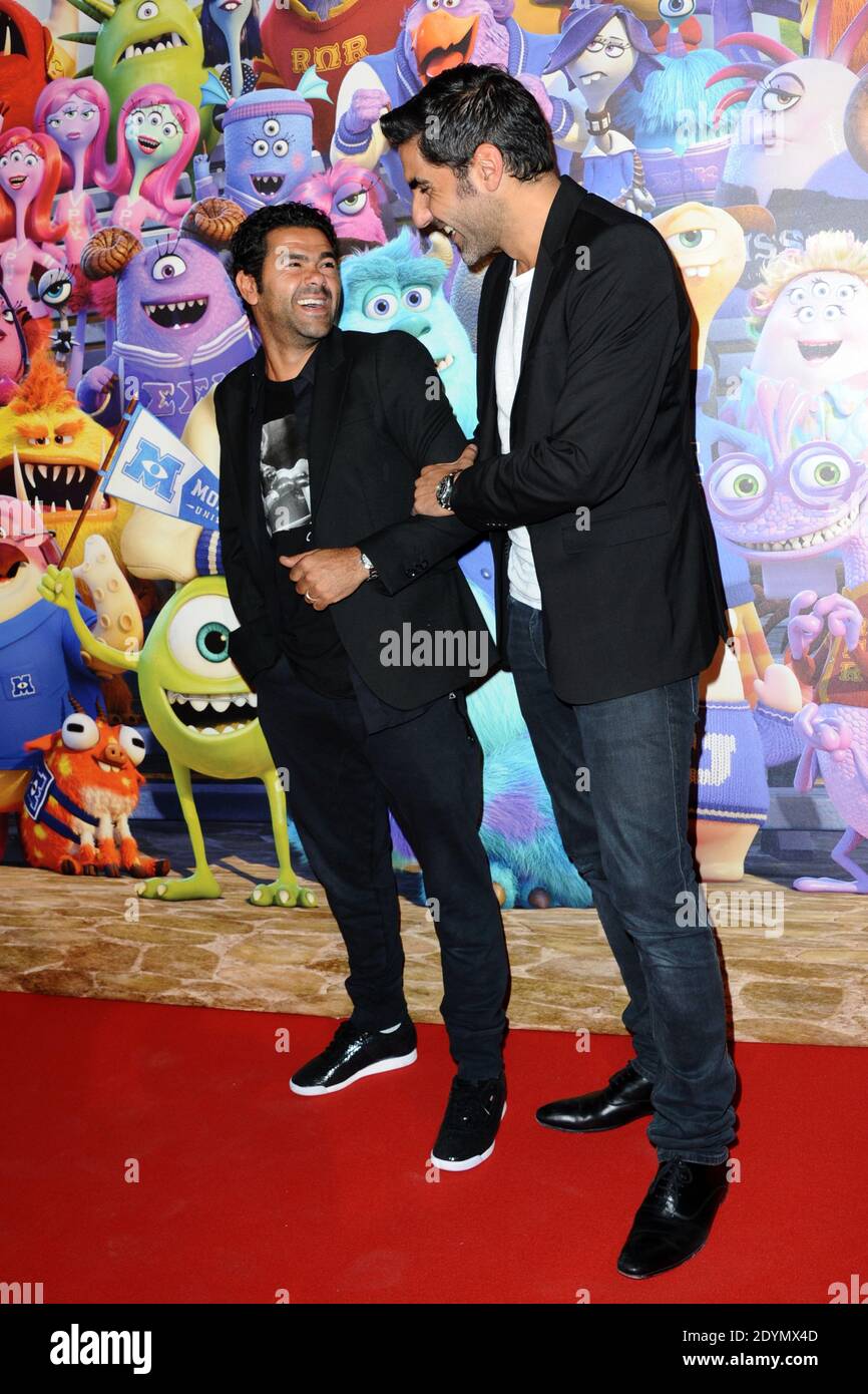 Jamel Debbouze and Ary Abittan attending the 'Monsters University' ('Monstres Academy') Premiere at Sorbone University, in Paris, France, on June 26, 2013. Photo by Aurore Marechal/ABACAPRESS.COM Stock Photo