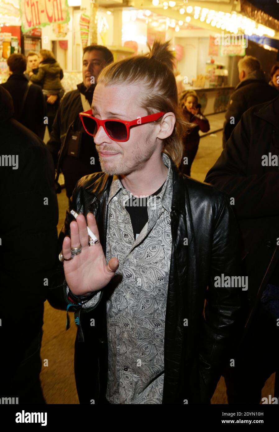 Macaulay Culkin at the opening of the annual Foire du Trone held in(02)