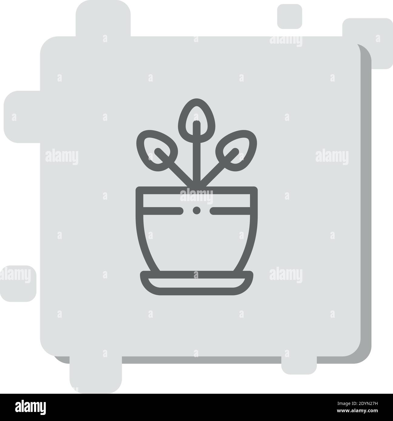 plant pot vector icon modern simple vector illustration Stock Vector ...