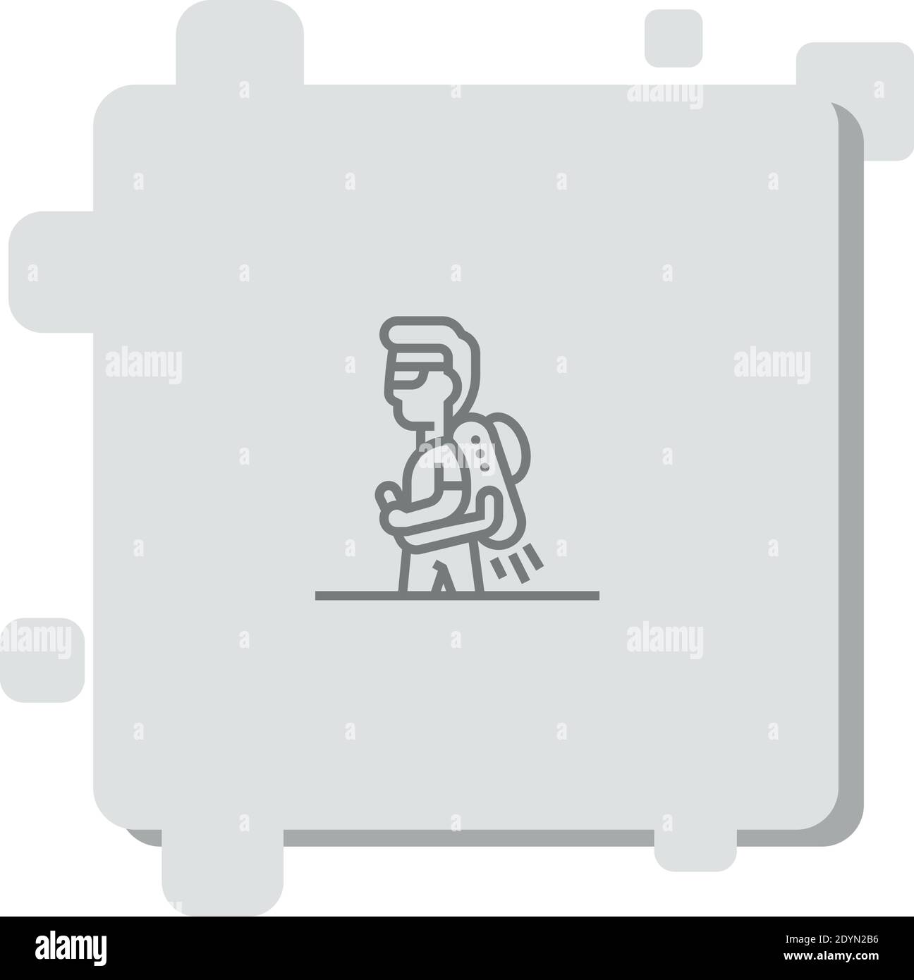 jet pack vector icon modern simple vector illustration Stock Vector