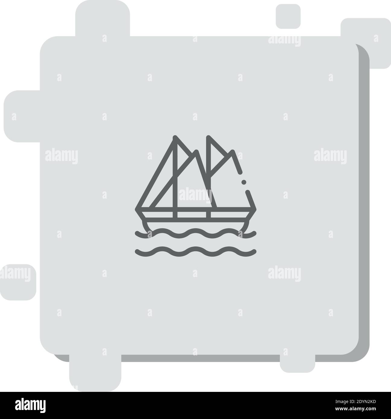 yacht vector icon modern simple vector illustration Stock Vector Image ...