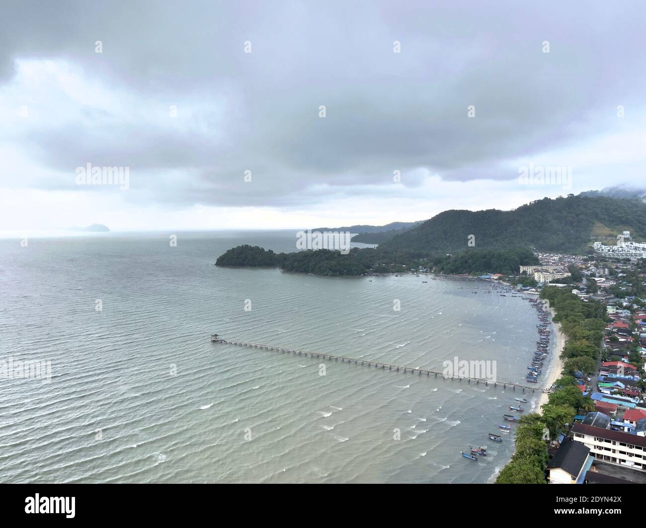 Aerial Photo Of Fisherman Village In Teluk Kumbar Penang Malaysia Stock Photo Alamy