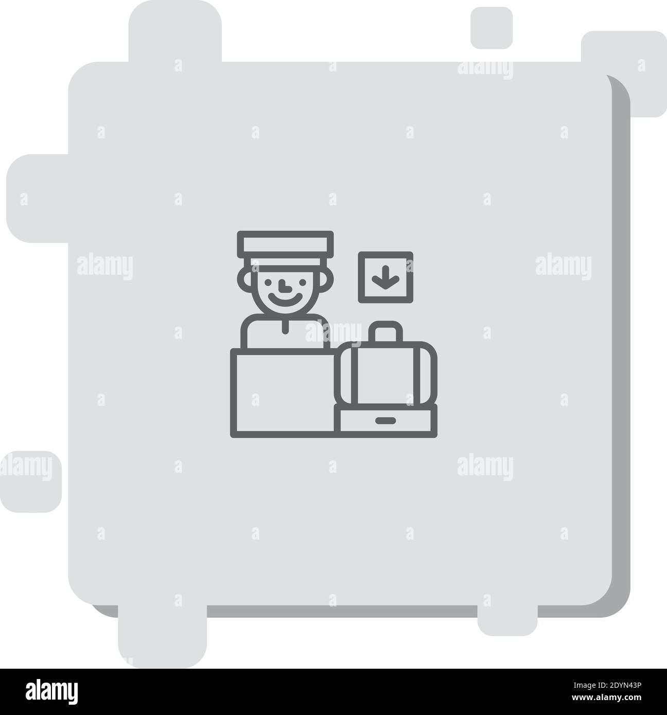 check in vector icon modern simple vector illustration Stock Vector ...