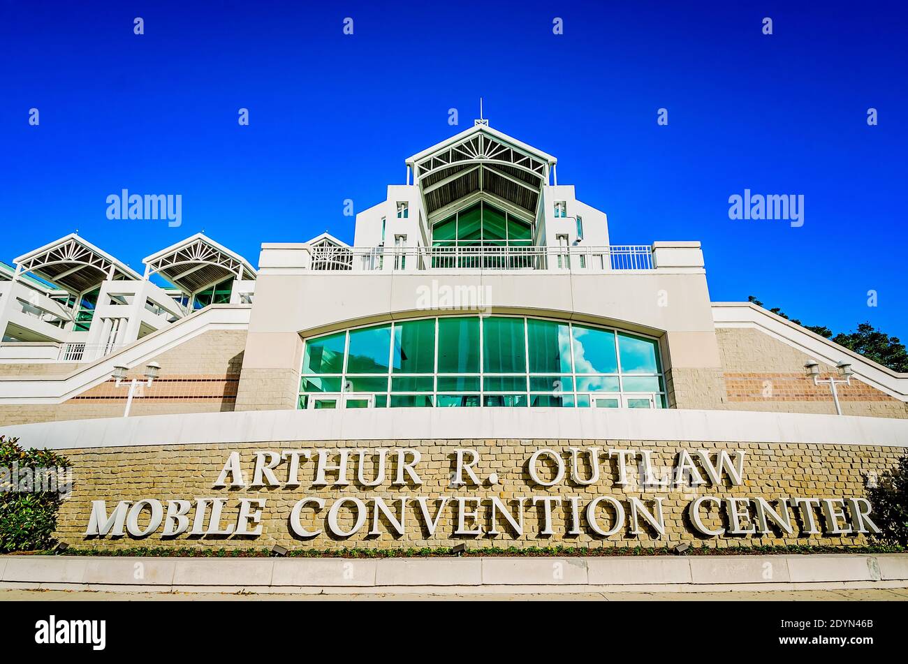 Arthur r outlaw mobile convention center hires stock photography and