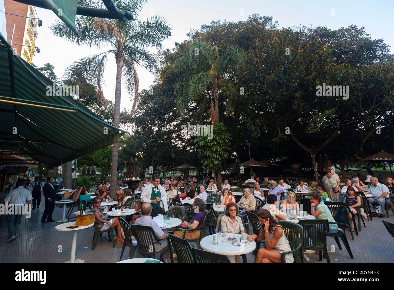 Argentina, Buenos Aires - An afternoon at Café La Biela, in Recoleta. Stock Photo