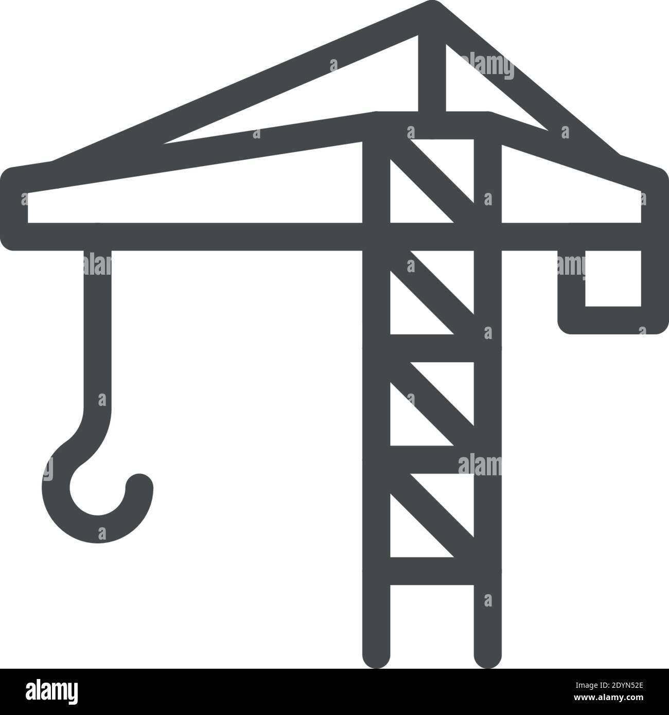 tower crane vector icon modern simple vector illustration Stock Vector ...