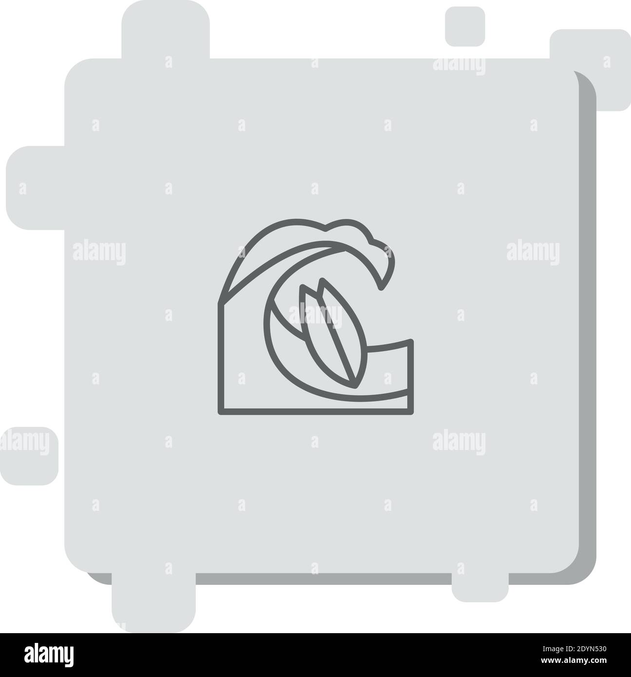 surf vector icon modern simple vector illustration Stock Vector