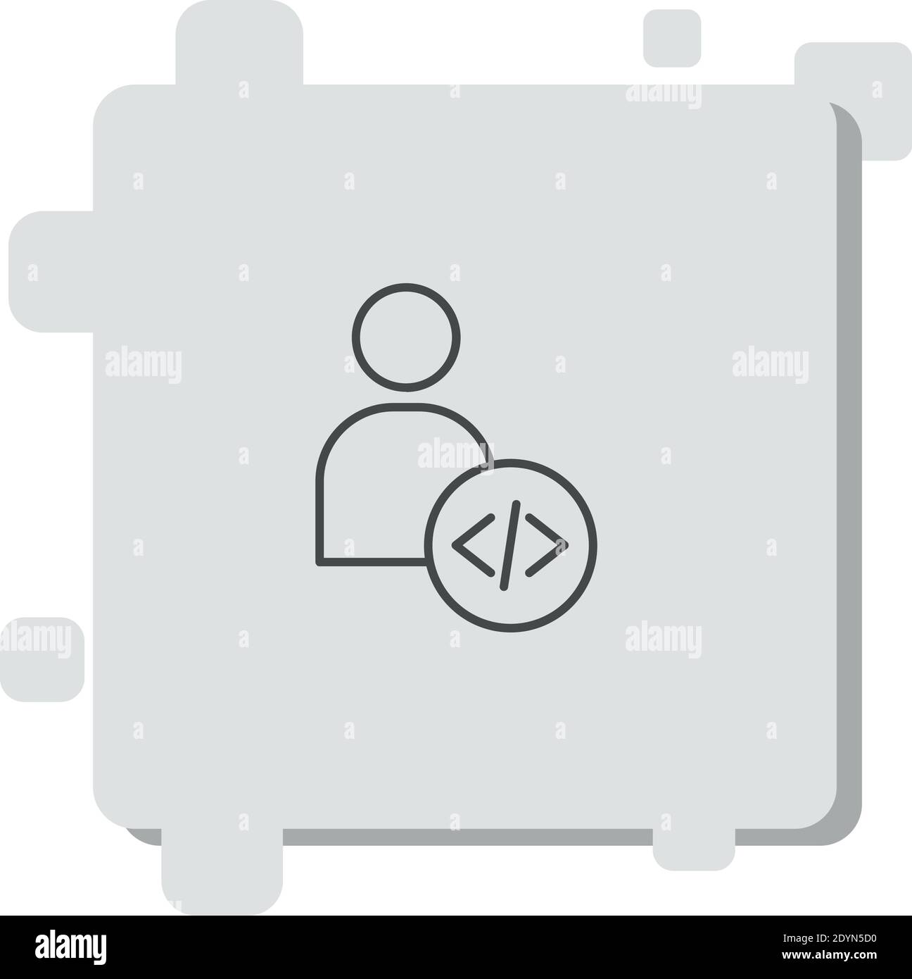 developer vector icon modern simple vector illustration Stock Vector ...