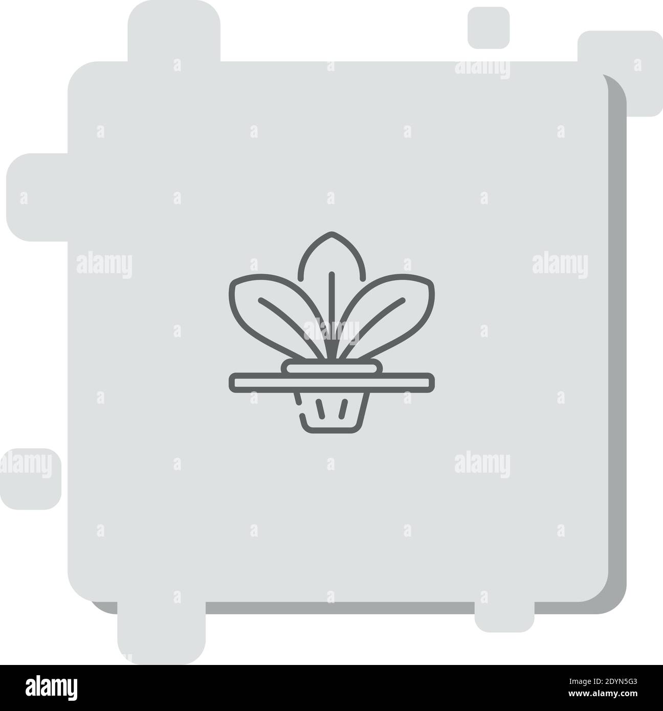 hydroponic vector icon modern simple vector illustration Stock Vector