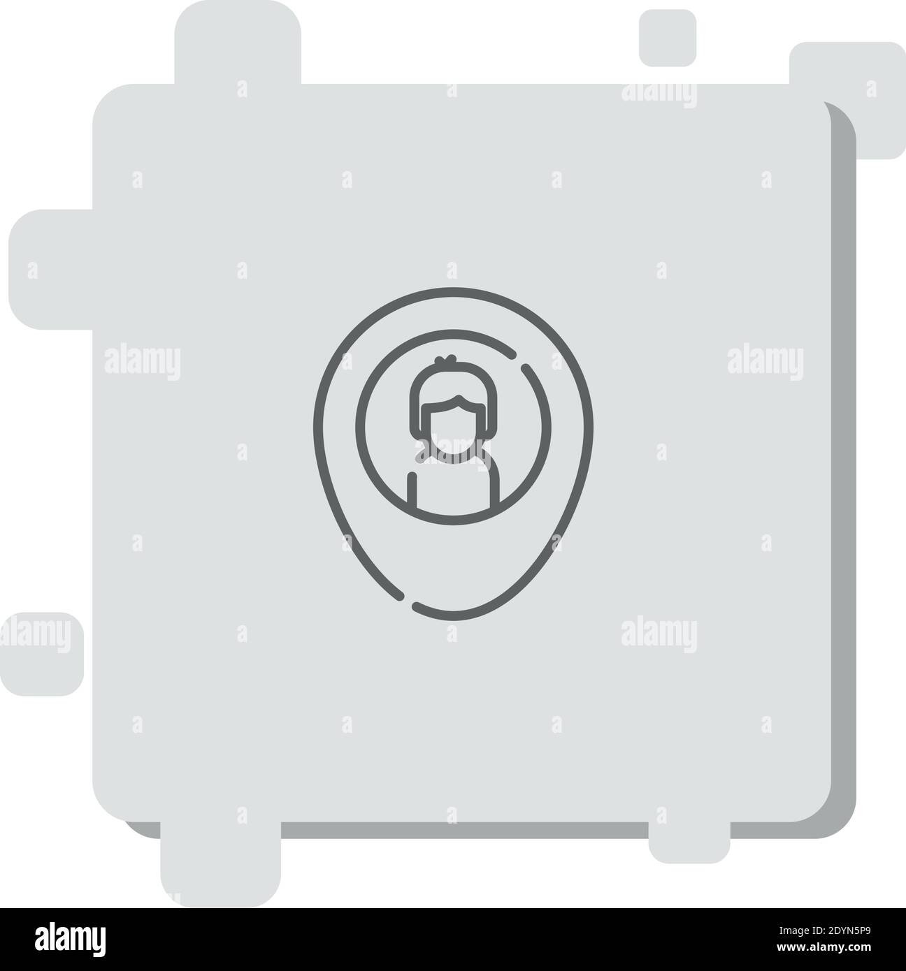 meeting point vector icon modern simple vector illustration Stock Vector
