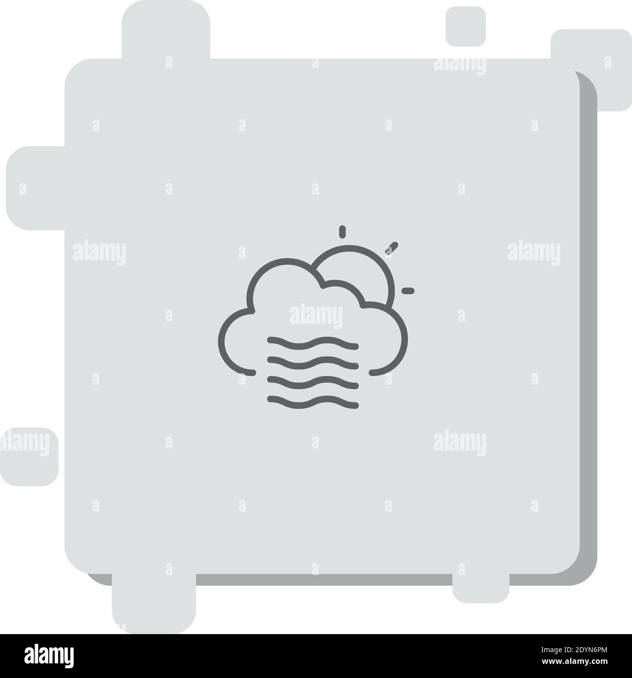 cloudy vector icon modern simple vector illustration Stock Vector Image ...