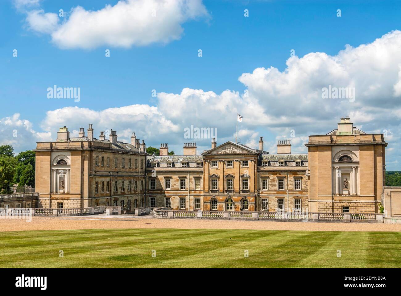 Main building of the Woburn Abbey, Bedfordshire, England Stock Photo