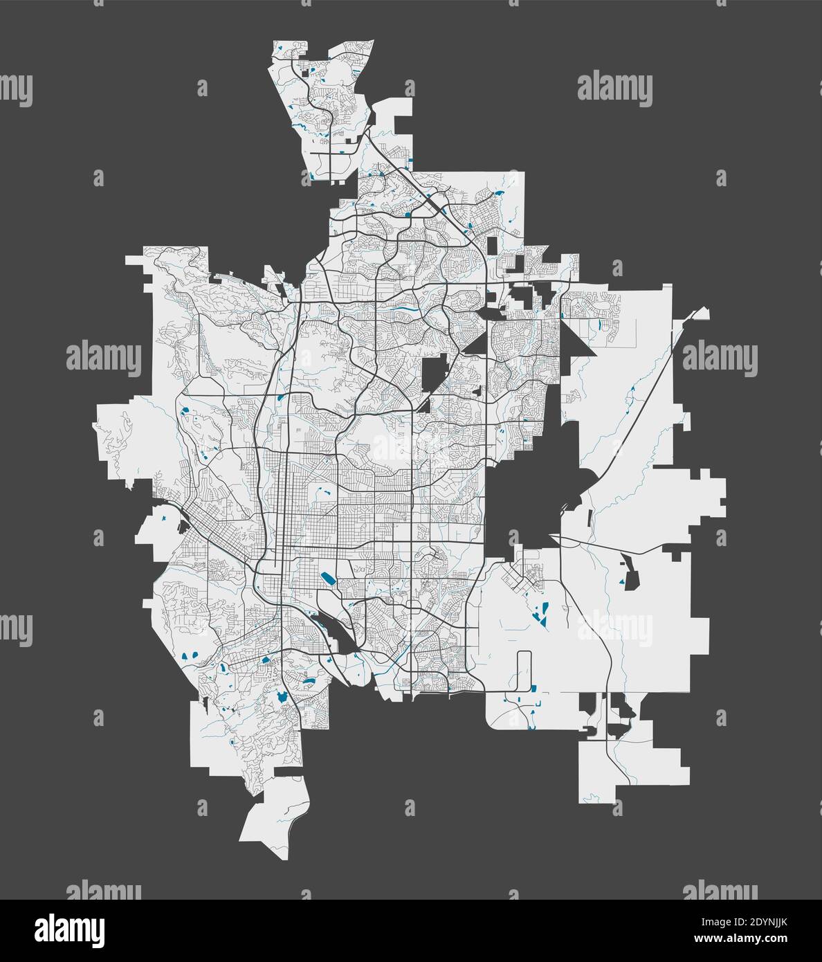 Large Map Of Colorado Springs Colorado Springs Map. Detailed Map Of Colorado Springs City Administrative  Area. Cityscape Panorama. Royalty Free Vector Illustration. Outline Map Wit  Stock Vector Image & Art - Alamy