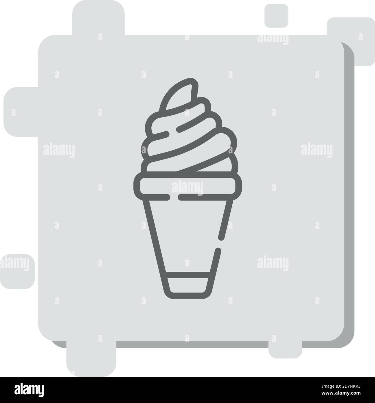ice cream cone vector icon modern simple vector illustration Stock ...