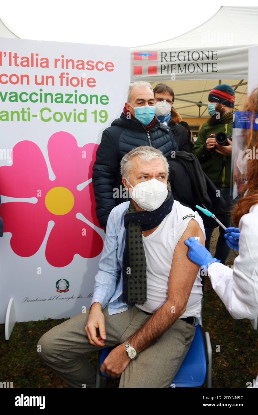 Turin, Italy. 27th Dec, 2020. Turin, Vaccination Day has begun, the