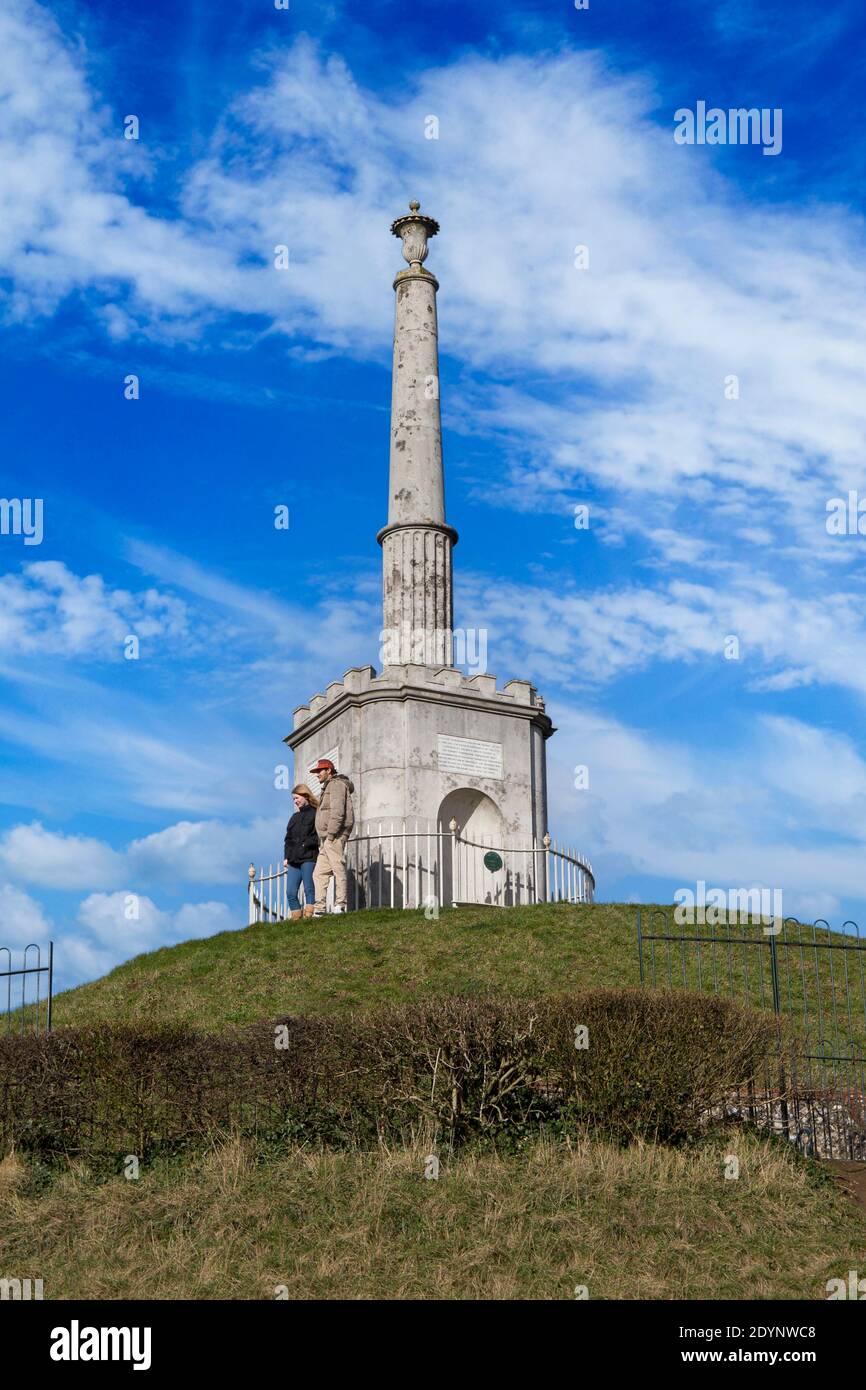 Monment,The Mound,Dane John Gardens,Canterbury,Kent,England Stock Photo