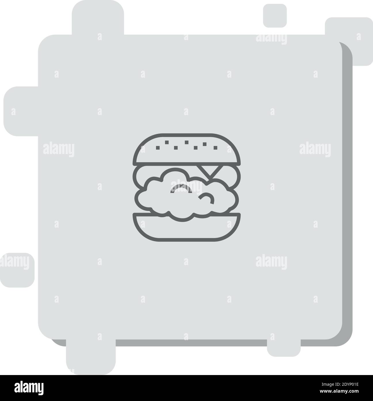 burger vector icon modern simple vector illustration Stock Vector Image ...