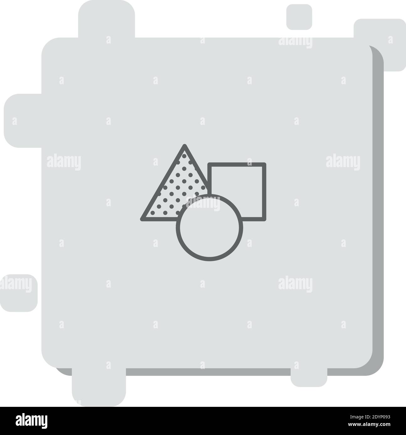 triangle vector icon modern simple vector illustration Stock Vector