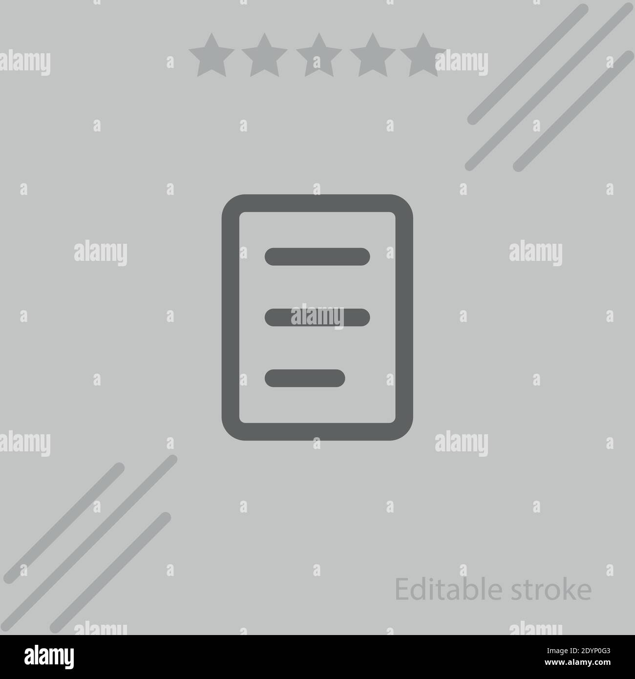 file outline with text lines vector icon modern simple vector ...