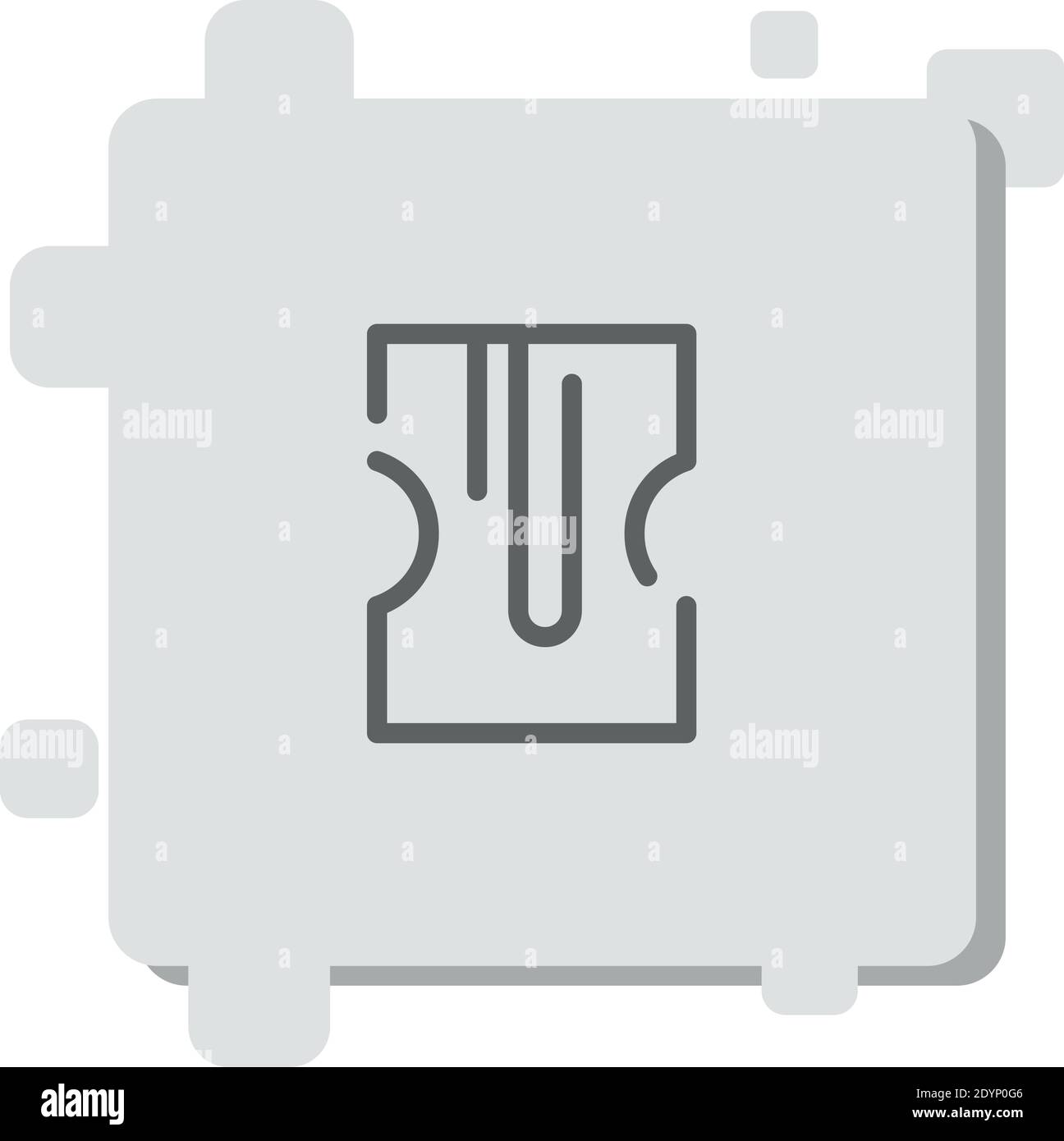 sharpener vector icon modern simple vector illustration Stock Vector
