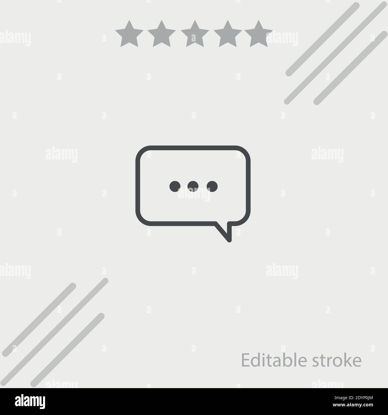 three dots speech bubble vector icon modern simple vector illustration ...