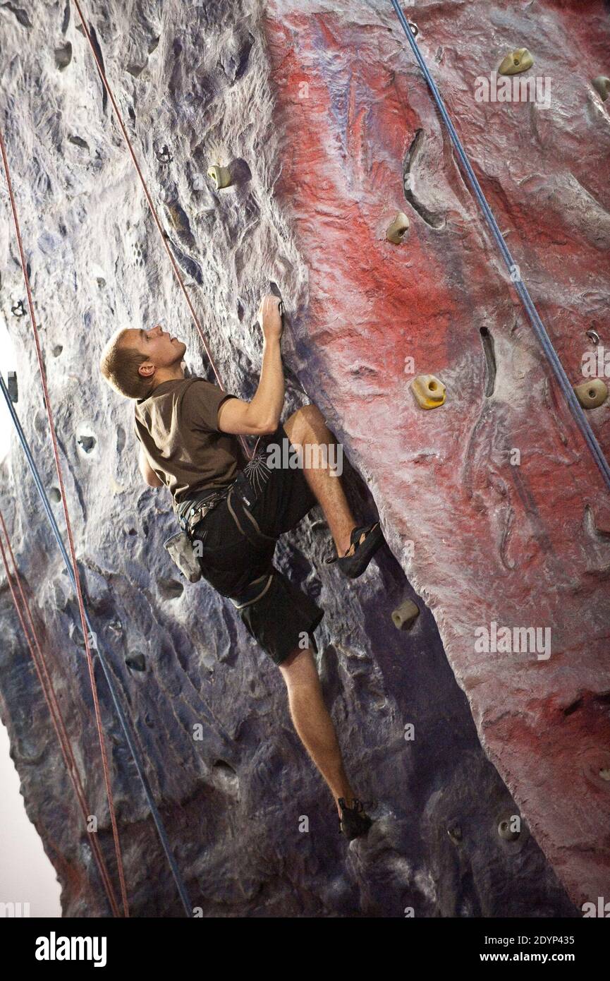 Awesome Walls, Rock Climbing Wall Liverpool Stock Photo Alamy