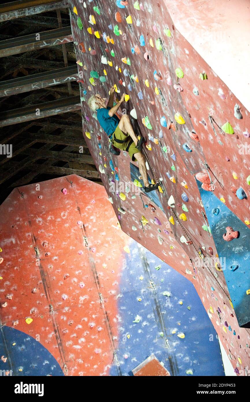 Awesome Walls, Rock Climbing Wall Liverpool Stock Photo Alamy