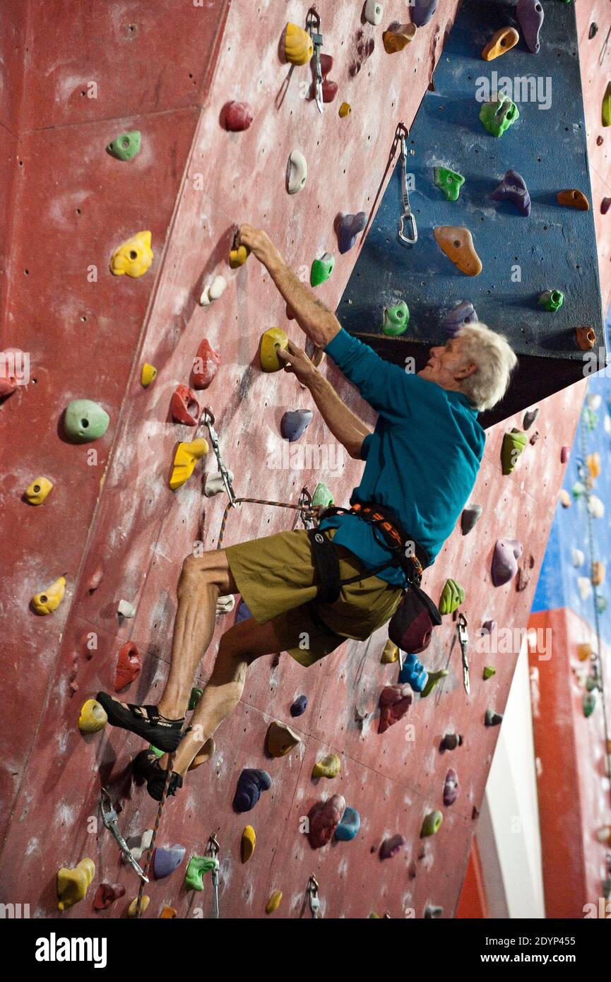 Awesome Walls, Rock Climbing Wall Liverpool Stock Photo Alamy