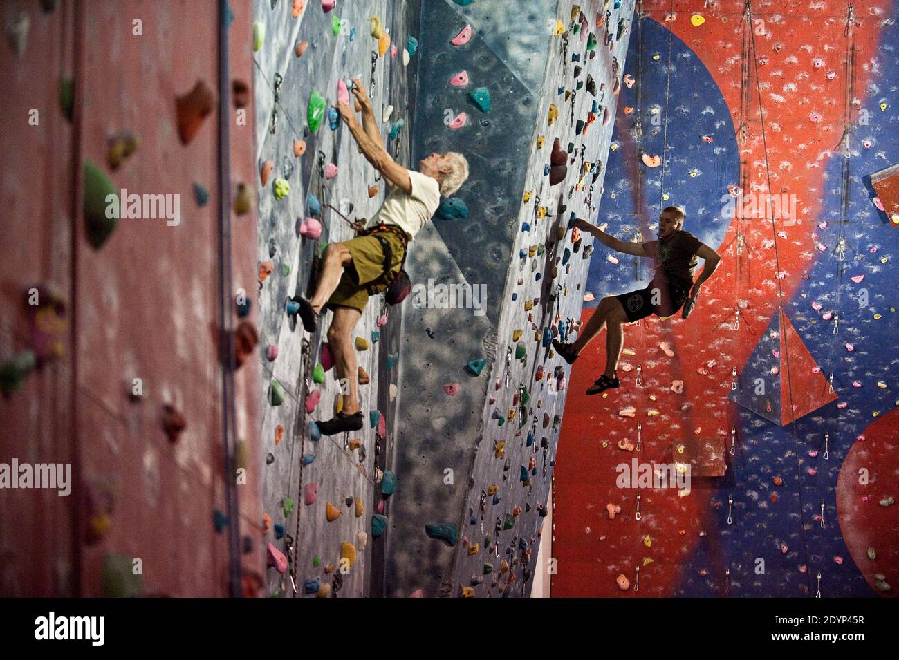 Awesome Walls, Rock Climbing Wall Liverpool Stock Photo Alamy