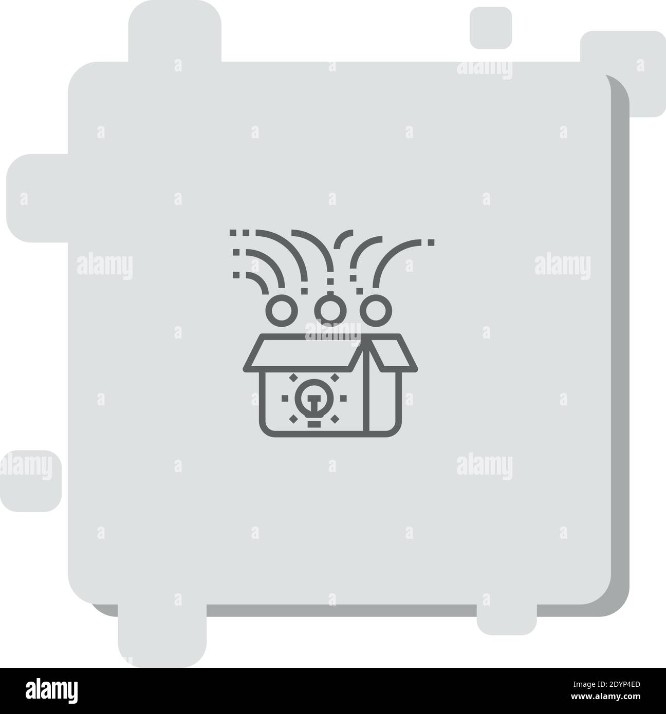 crowdfunding vector icon modern simple vector illustration Stock Vector