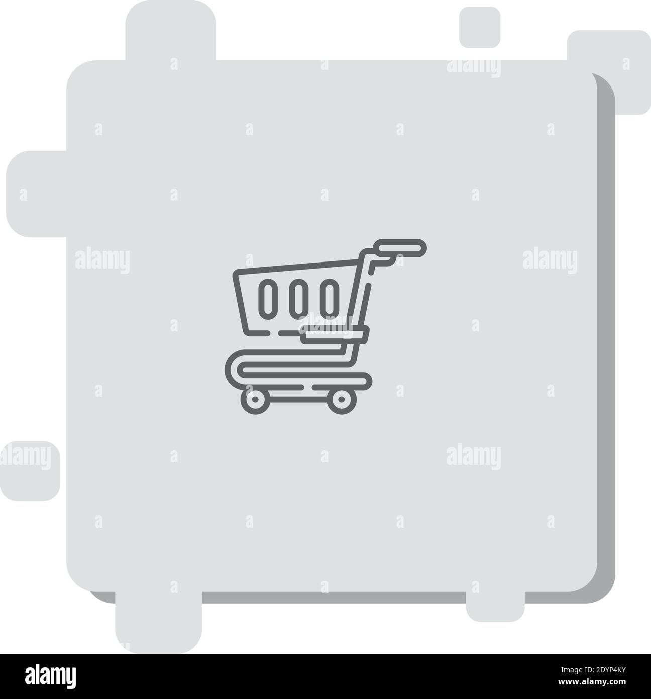 trolley vector icon modern simple vector illustration Stock Vector ...